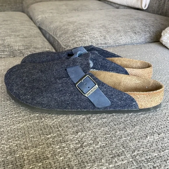 LIKE NEW BIRKENSTOCK Boston Felt/Leather Clogs! - Picture 9 of 14